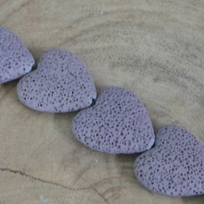 CH54073 Natural lava rock heart beads ,for jewellery 27mm//15pcs/ pink color, flat  ,material synthetic lava rock,saint valentine,beads (0 0)