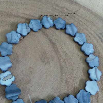 CH54358  Natural Shell Flower Shape Beads ,For Jewellery 12mm/32Pcs/ Grey Color,   ,Material Semi Precious Stones,, (18 3) ()