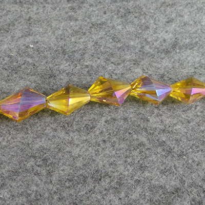 CH54412 GLASS BEADS  FOR JEWELLERY 16X20MM/18PCS/   YELLOW COLOR,   ,MATERIAL GLASS,,BEADS (9 0) ()
