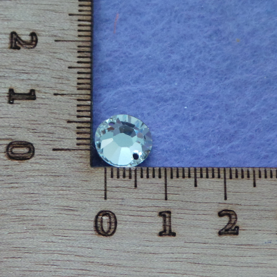 CH54431 Sew-on glass rhinestones  for sewing 10mm//1pcs/   crystal color, flat  ,material glass,,beads (0 0)