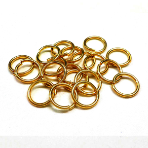 CH55093 Jump rings metal round unsoldered,1.8mm thickness ,20×1,8mm/25pcs ,gold plated (0 0)