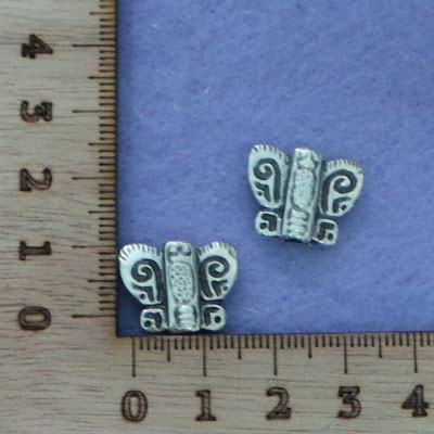 CH55194 Full drilled brass butterflies, ,14x7mm/2pcs ,antique color (0 0)