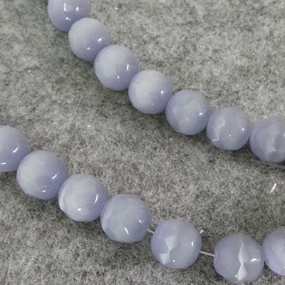 CH55357 Συνθετικό Μάτι της Γάτας/Cat’s Eye στρόγγυλο με έδρες 12mm/30Τεμ. Γκρίζο Χρώμα Για Κόσμημα/Διακόσμηση Χάντρα (17 6) (gr) ()