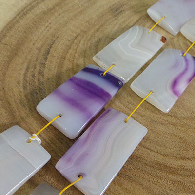 CH55428 Natural Agate Beads ,For Jewellery 42X25mm/8Pcs/ MultiColor,   ,Material ,, (1 0) ()