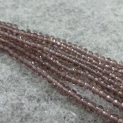 CH55809 Round faceted glass beads ,for jewellery 3mm/145pcs/ lilac color,   ,material glass,,beads (0 0)