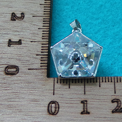 CH55819 Ασημένια Ματάκια  Για κόσμημα 18X20mm/1Τεμ. Ασημί Χρώμα,   ,Συνθεση ,Κρεμαστά (11 0) (9gr) ()