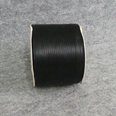CH56066 Packaging ribbon satin ribbons,no filter ,3mm/450,black color (0 0)