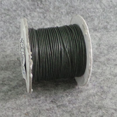CH56127 Κορδόνια Κηρόσπαγγος στρόγγυλο ,1mm/25Μέτρ. ,Σκούρο Γκρίζο Χρώμα,Βαμβακερά (-1 4) (39gr) ()