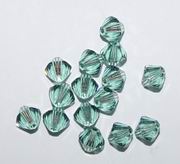 CH5615 Real Swarovski Bicone beads 5301 ,For Jewellery 6mm//20Pcs/ Green Color,   ,Material ,, (10 1) ()