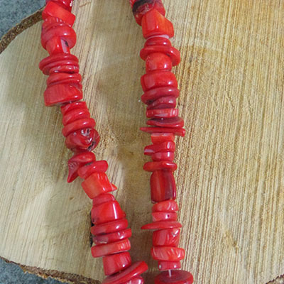 CH56363 Synthetic coral nugget beads  9x6mm/40cm/str red color for jewellery summer ,for jewellery 9mm/40cm/ coral color,   ,material ,summer,beads (0 0)