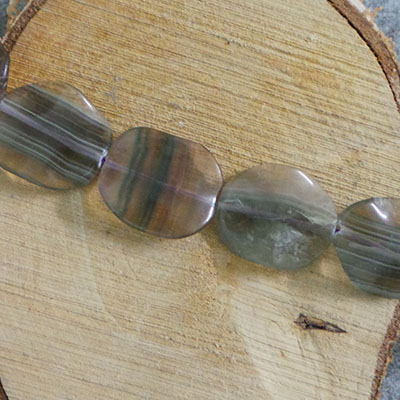 CH56469 Semi precious stones fluorite assorted shapes, ,26x32mm/13pcs ,green color (0 0)