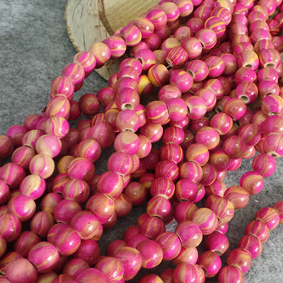 CH56615 Περαστά Ξύλινες Στρόγγυλο Μπίλια ,10mm/100Τεμ.,Πολύχρωμο (9 3) (30gr) ()