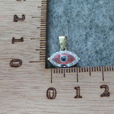 CH56665 Ματάκια Ασήμι 925 Φιγούρα ,13X8mm/1Τεμ. ,Ασημί Χρώμα,Με Ζιρκόνια/Micropave (25 10) (gr) ()