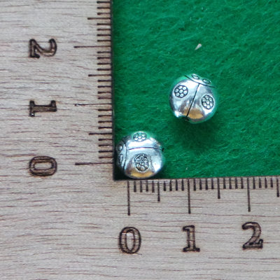 CH56721 Alloy lady bug charms  9mm/1pcs platinum color for jewelery/martakia martakia beads (0 0)