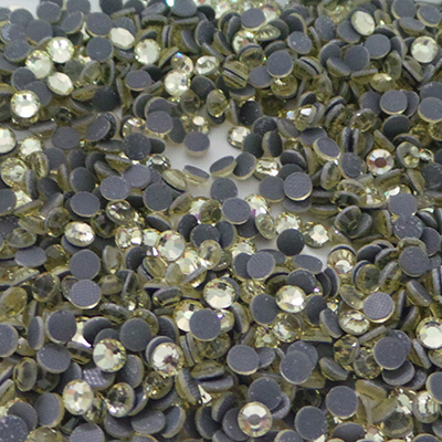 CH57475 Glass hotfix rhinestones 4mm/1440pcs yellow color (0 0)