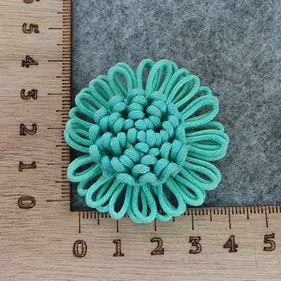 CH57636 Diy ornaments textile flowers, ,4cm/1pcs ,turquoise color (0 0)