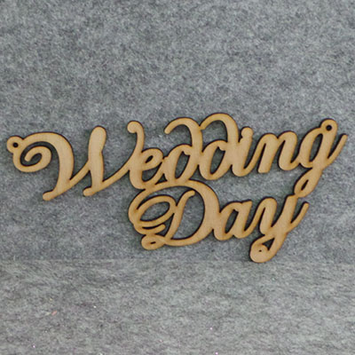 CH57916 Wedding decoration wooden words,wedding day ,23x10cm/1pcs ,natural color (0 0)