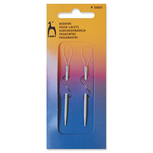 CH57968 Βελονια ραψιματος pony bodkinds ,7cm/2τεμ.,μεταλλικο χρωμα (0 0)