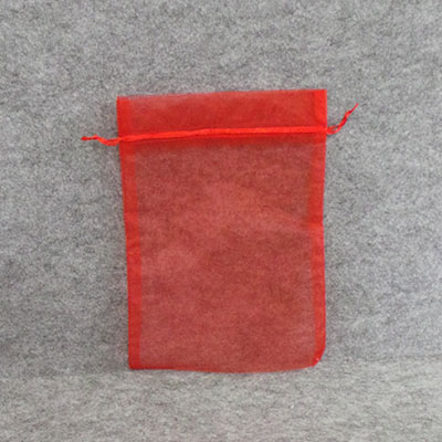 CH58186 Pouches organza rectangle,basic ,24x16cm/50pcs ,red color (0 0)