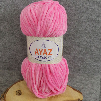 CH58233 Yarns ayaz baby soft,polyester ,100gr/100meters ,pink color (0 0)