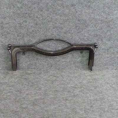 CH58376 Accessories iron purse frames rectangle,with holes/frames ,27cm/1pcs ,black color (0 0)