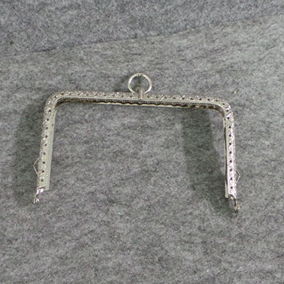 CH58377 Iron purse/hand bag frames ,for handbags 13cm//1pcs/ platinum color, with holes/frames  ,material iron,, (0 0)