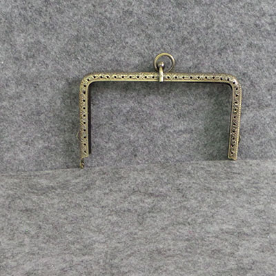 CH58379 Accessories iron purse frames rectangle,with holes/frames ,13cm/1pcs ,green color (0 0)