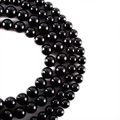 CH58507 Ημιπολυτιμοι λιθοι μαυρος ονυχας/black onyx στρογγυλο μπιλια ,4mm/100τεμ.,μαυρο χρωμα (0 0)