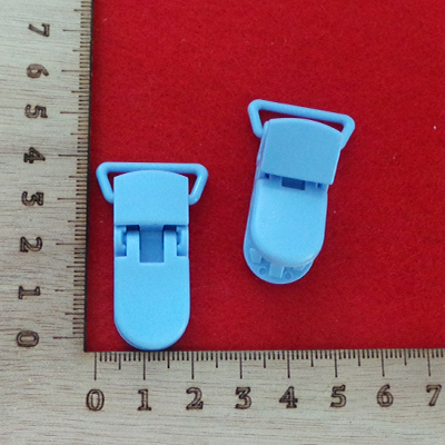 CH58524 Pacifier clips acrylic buckles, ,43x10mm/1pcs ,light blue color (0 0)