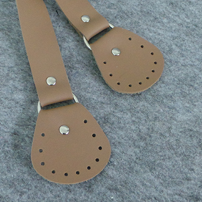 CH58538 Handbag leather handles  65×2,5/1pcs dark beige color,   ,material ,, (0 0)