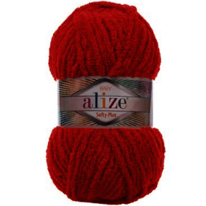 CH58621 Νηματα alize softy plus ,100xgr /~120μετρ. ,κοκκινο χρωμα,μικροπολυεστερας col 56 (0 0)