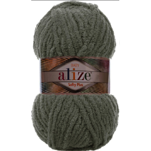 CH58625 Yarns alize softy plus,micropolyester ,100xgr /~120meters ,grey color col 296 (0 0)