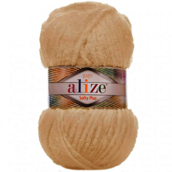CH58633 Νηματα alize softy plus ,100gr/120μετρ. ,ανοικτο μπεζ χρωμα,μικροπολυεστερας col 310 (0 0)