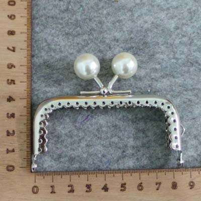 CH58786 Accessories iron purse frames rectangle,with holes/frames ,8,5cm/1pcs ,platinum color (0 0)