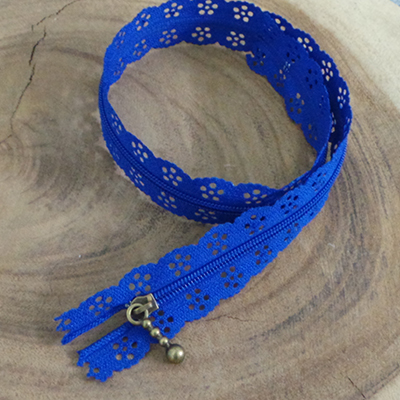 CH58833 Zippers plastic open-end, ,40cm/1pcs ,blue sax (0 0)