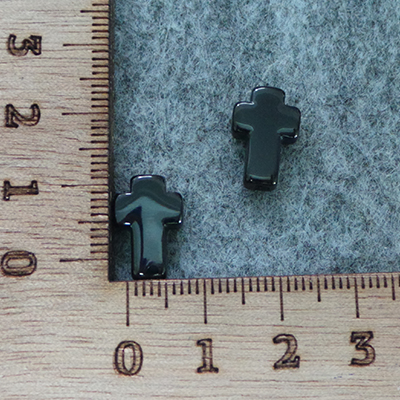 CH58838 Stainless steel cross pendants ,for jewellery 14x10mm/1pcs/ black color, with stamping  blank  ,material stainless steel,religious,beads (0 0)
