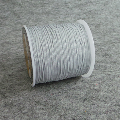 CH58880 Macrame Cord FOR JEWELLERY 0.8mm/120Meters/ LIGHT GREY COLOR, NYLON THREAD ,Material POLYESTER, (0 0) ()
