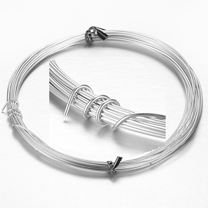 CH58881 ALUMINUM WIRE  FOR JEWELLERY/DECORATION 1,5mm//10Meters//15 gauge   SILVER COLOR, 1.5mm THICKNESS  ,Material ,, (0 0) ()