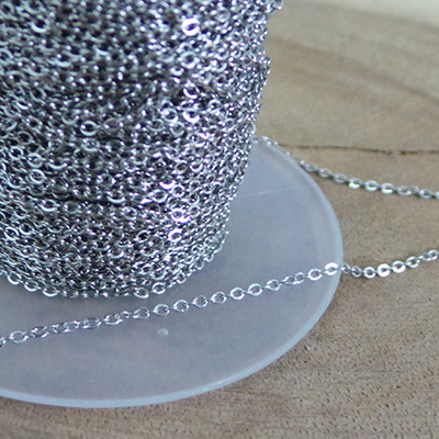 CH58968 ΑΤΣΑΛΙΝΕΣ ΑΛΥΣΙΔΕΣ cable chain ΓΙΑ ΚΟΣΜΗΜΑ 1,5X1,4mm/1Μέτρ. Ατσάλινο Χρώμα, ,ΣΥΝΘΕΣΗ ΑΝΟΞΕΙΔΩΤΟ ΑΤΣΑΛΙ 304, (13.9 12.22) (gr) ()