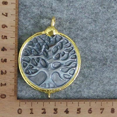 CH59034 Tree of life charms  71x54mm/1pcs grey color for jewellery (0 0)