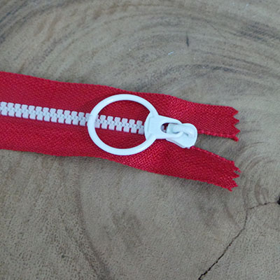 CH59165 Zippers plastic open-end, ,30cm/1pcs ,red color (0 0)