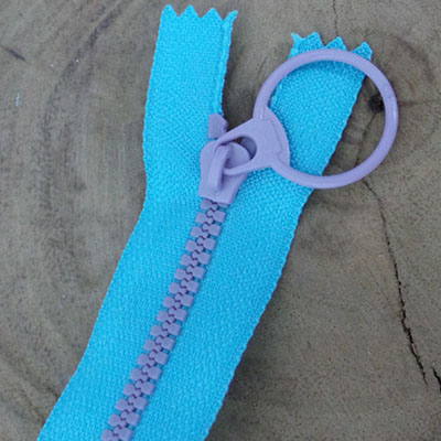 CH59172 Zippers plastic open-end, ,30cm/1pcs ,light blue color (0 0)