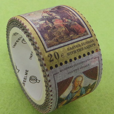 CH59378 Packaging adhesive labels assorted, ,25mm/100pcs ,multicolor (0 0)