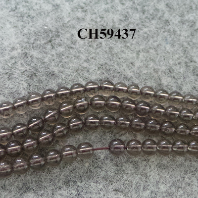 CH59437 Synthetic stones smokey quartz round beads ,for jewellery 4mm/95pcs/ grey color,   ,material ,,beads (0 0)