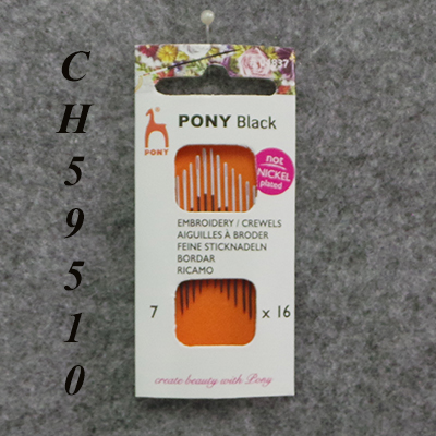 CH59510 Βελονια ραψιματος pony crewels ,5cm/no7/16τεμ.,λευκο χρωμα (0 0)