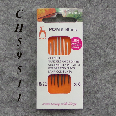 CH59511 Βελονια ραψιματος pony crewels ,5cm18/22/6τεμ.,λευκο χρωμα (0 0)