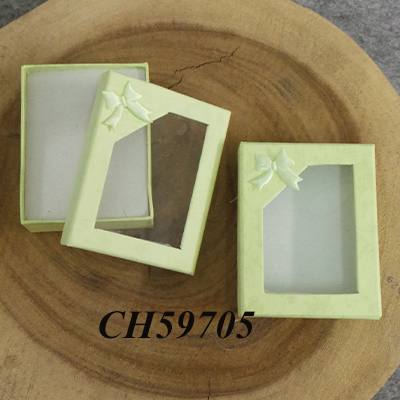CH59705 Packaging Jewelry Boxes Rectangle,With Transparent Lid ,9X7cmx3mm/1Pcs ,Light Green Color (0 3) ()