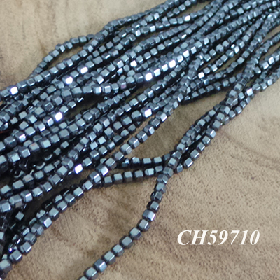 CH59710 Synthetic Hematite FOR JEWELLERY 3X3mm/100Pcs/ BLACK COLOR, ,Material ,BEADS (0 0) ()