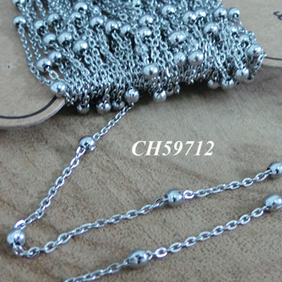 CH59712 STAINLESS STEEL CABLE CHAINS  FOR JEWELLERY 3mm//1Meters/   STAINLESS STEEL COLOR, CABLE CHAIN  ,Material ,, (10 10.1) ()