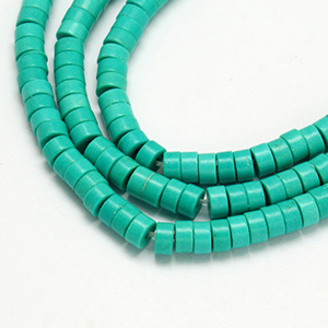 CH59725 Synthetic Turquoise Beads Heishi shape ,For Jewellery 6X3mm/135Pcs/ Turquoise Color,Heishi Flat  ,Material Semi Precious Stones,,Beads (1 3) ()